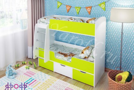 Кровать 2-х ярусная Малыш Двойняшка 